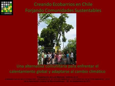 Presentación de Luis Márquez Valdivia en el