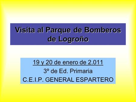 Visita al Parque de Bomberos de Logroño
