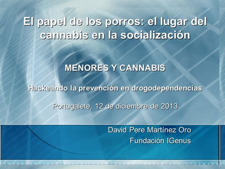 David Pere Martínez Oro Fundación IGenus