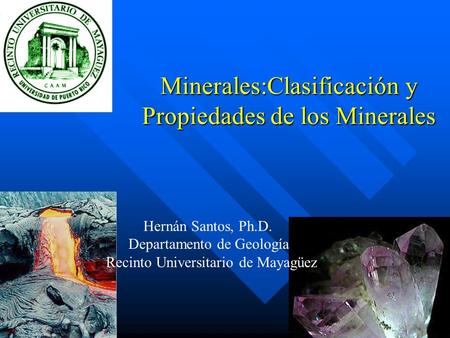 Minerales:Clasificación y Propiedades de los Minerales