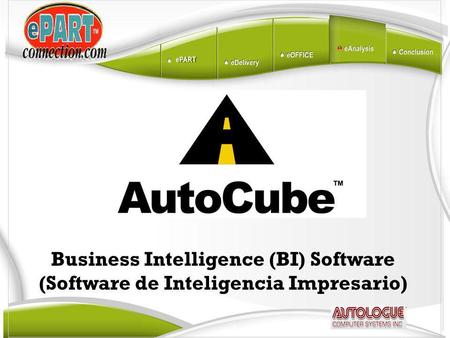 Business Intelligence (BI) Software (Software de Inteligencia Impresario)