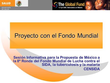 Proyecto con el Fondo Mundial