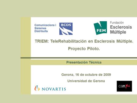 TRIEM: TeleRehabilitación en Esclerosis Múltiple.