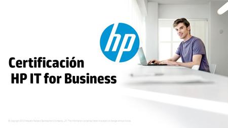Certificación HP IT for Business
