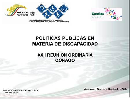 POLITICAS PUBLICAS EN MATERIA DE DISCAPACIDAD