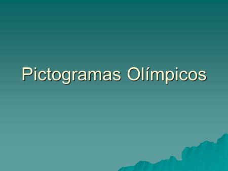 Pictogramas Olímpicos