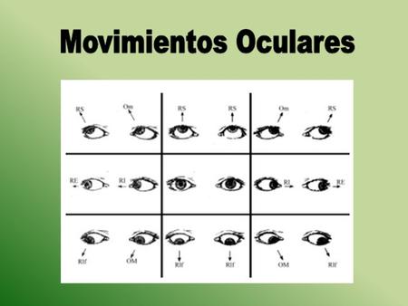 Referirse a movimientos oculares, es uno de los grandes descubrimientos hechos por Bandler y Grinder, los fundadores de Programación Neurolingüística,