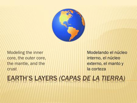 Earth’s Layers (Capas de la Tierra)