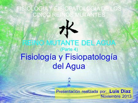 Fisiología y Fisiopatología del Agua