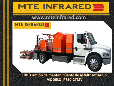 HDE Camion de mantenimiento de asfalto infrarojo
