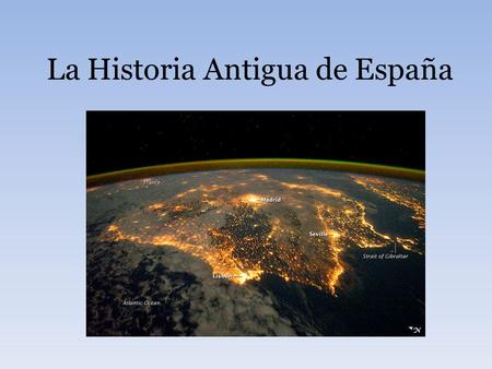 La Historia Antigua de España
