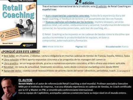 2ª edición ¿PORQUÉ LEER ESTE LIBRO? EL AUTOR