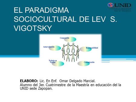 EL PARADIGMA SOCIOCULTURAL DE LEV S. VIGOTSKY