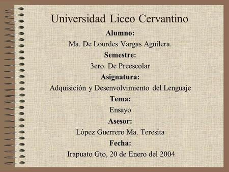 Universidad Liceo Cervantino