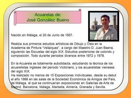 Acuarelas de: José González Bueno