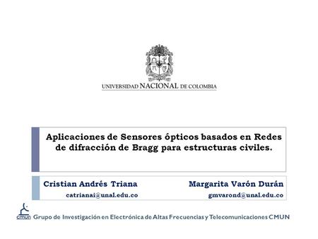 Cristian Andrés Triana Margarita Varón Durán 