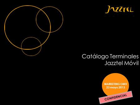 Catálogo Terminales Jazztel Móvil