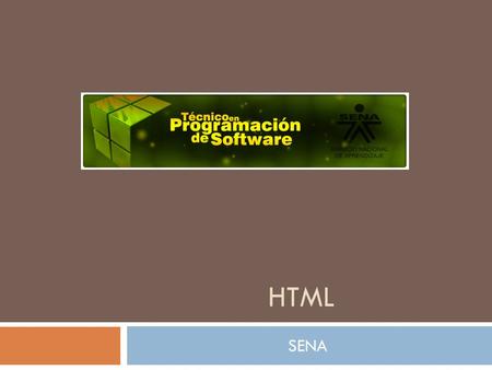 HTML SENA.