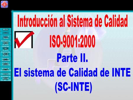 Introducción al Sistema de Calidad ISO-9001:2000