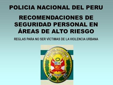 POLICIA NACIONAL DEL PERU