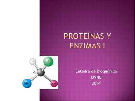Cátedra de Bioquímica UNNE 2014