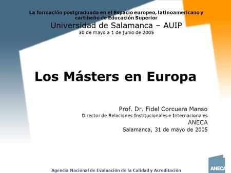 Universidad de Salamanca – AUIP