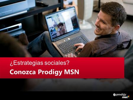 ¿Estrategias sociales? Conozca Prodigy MSN. Definiendo el marketing social Interactuar con su audiencia mientras ellos interactúan con otras personas.