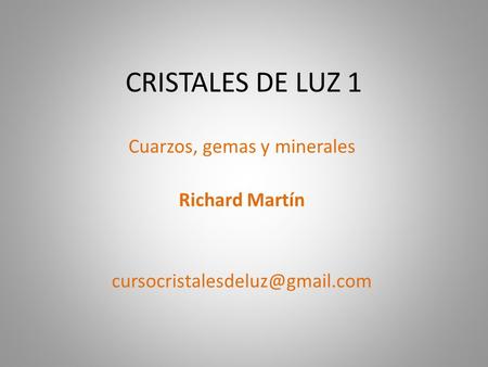 Cuarzos, gemas y minerales