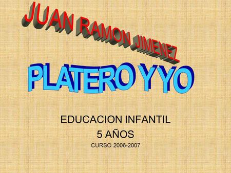 EDUCACION INFANTIL 5 AÑOS CURSO