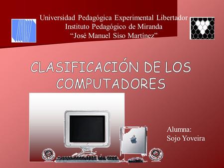 CLASIFICACIÓN DE LOS COMPUTADORES