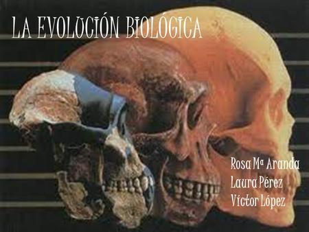 LA EVOLUCIÓN BIOLÓGICA