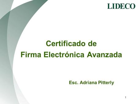 Firma Electrónica Avanzada