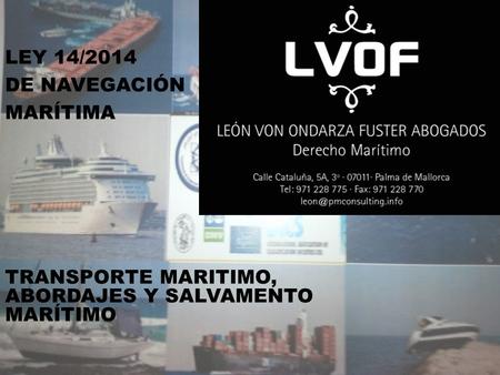 LEY 14/2014 DE NAVEGACIÓN MARÍTIMA