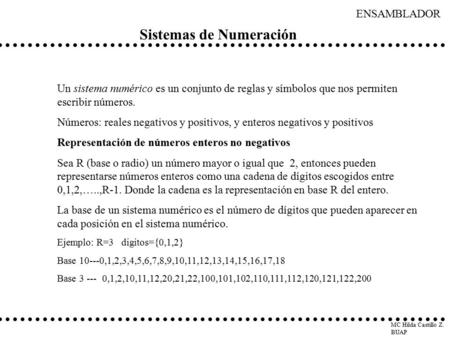 Sistemas de Numeración