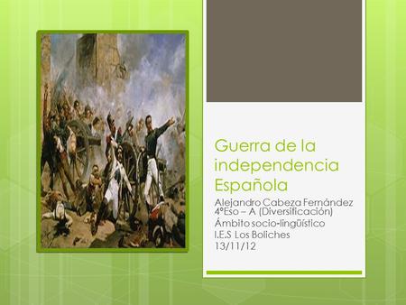 Guerra de la independencia Española