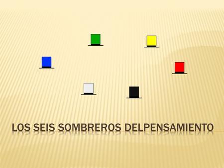 Los seis sombreros delpensamiento