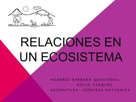 Relaciones en un ecosistema
