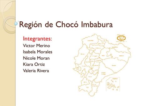 Región de Chocó Imbabura