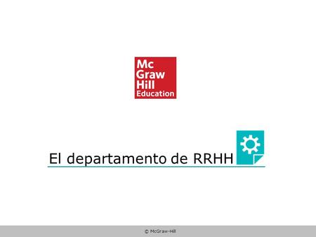 El departamento de RRHH