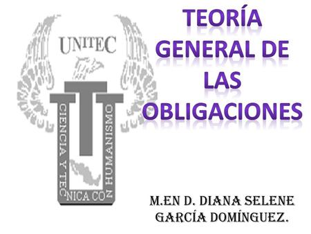 TEORÍA GENERAL DE LAS OBLIGACIONES