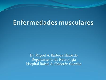 Enfermedades musculares