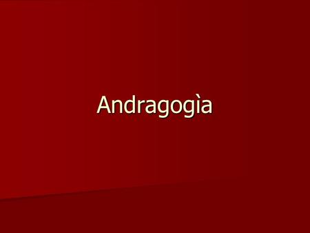 Andragogìa.