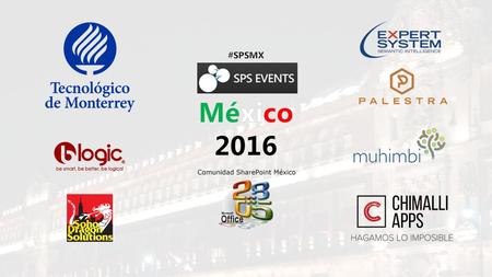 #SPSMX SharePoint y Microsoft Azure mejor juntos Daniel Vargas (MCT, MVP)