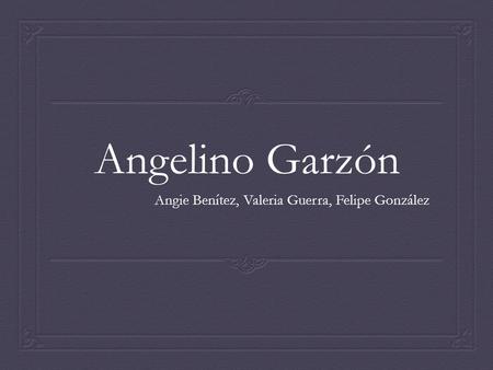 Angelino Garzón Angie Benítez, Valeria Guerra, Felipe González.
