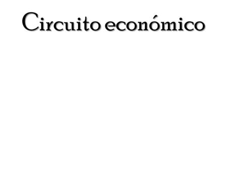 Circuito económico. Empresas Hogares Mercado de trabajo Trabajo Flujo real Flujo monetario Las empresas contratan personal para poder producir.