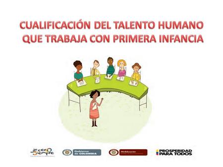 CUALIFICACIÓN DEL TALENTO HUMANO QUE TRABAJA CON PRIMERA INFANCIA