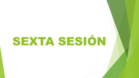 SEXTA SESIÓN.