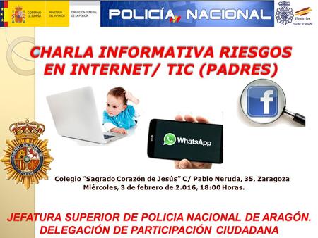 CHARLA INFORMATIVA RIESGOS EN INTERNET/ TIC (PADRES)