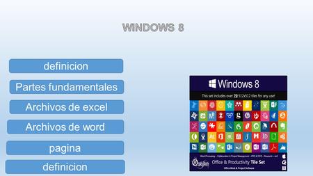 Definicion Partes fundamentales definicion pagina Archivos de word Archivos de excel.