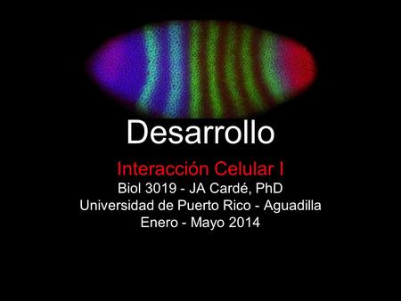 Biología del Desarrollo